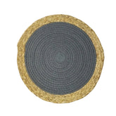 Mantel Individual de Mesa Con Borde de Fibra Natural