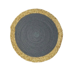 Mantel Individual de Mesa Con Borde de Fibra Natural