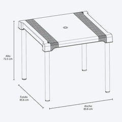 Juego Comedor Shia Mocca/ Rimax