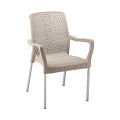 Silla Shia Con Brazo Taupe
