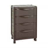 Armario Cajonero Apariencia Rattan Wengue / Rimax