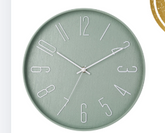 Reloj de Pared Minimalista - Verde Menta Pastel 30 CM