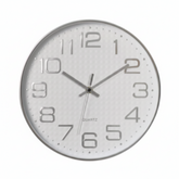 Reloj de Pared Ejecutivo - Acabado Metalizado Silver 30 CM