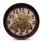Reloj de Pared Vintage - Diseño Industrial de Engranajes 35 CM