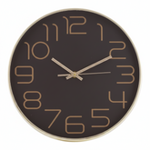 Reloj de Pared Minimalista Luxury - Negro y Dorado 30 CM