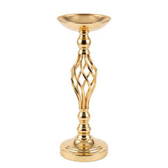 Candelabro Metalico Mediano Dorado