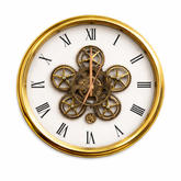 Reloj de pared de estilo industrial