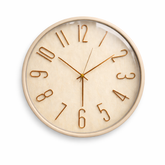 Reloj de Pared Minimalista Nude con Números Cobre