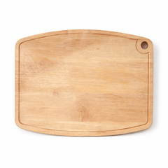 Tabla de Bambú "Curva Gourmet" con Perfil Ergonómico 40x28