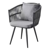 Silla Rattan Gris