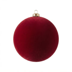 Bola de Navidad en Pana Verde Oscuro 12CM – Decoración Navideña Elegante