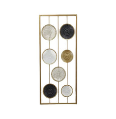 Cuadro Decorativo Circles Gold & Monochrome 70x35cm