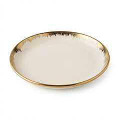 Plato Semi-hondo Borde Dorado 28CM