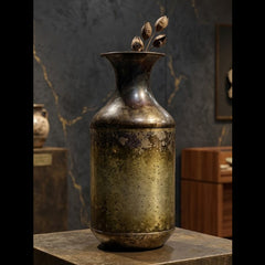 Jarrón Decorativo en Latón - Elegancia Artesanal 52CM