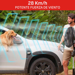 Ventilador SAMURAI Extremo 2 En 1: Pedestal o Pared, Negro