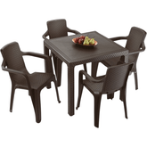 Juego De Comedor Eterna Wengue Rimax