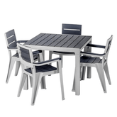 Comedor 4 Puestos Madeira Cuarzo/ Mq