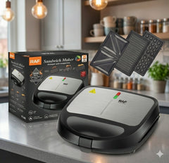 Sandwichera 3en1 Con Parrilla Removible