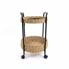 Carrito Organizador con Canastos en Yute