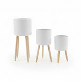 Set x3 Materas Metalicas Blanca