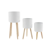 Set x3 Materas Metalicas Blanca