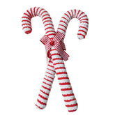 Adorno de Bastones de Caramelo Navideños Cruzados