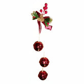 Adorno Colgante Navideño de Cascabeles con Lazo