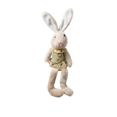 Muñeca Conejita de Pascua Navidad con Vestido Verde 30cm