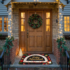 Tapete Decorativo Navideño " Feliz Navidad " 57x37