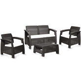 Juego De Sala Ferrara Confort Mq Wengue