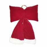 Lazo Navideño Con Borde de Peluche