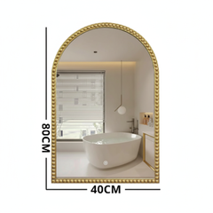 Espejo Pared 80cmx40cm Borde Curvo