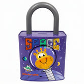 Alcancía Metálica Diseño Espacial Jirafa Astronauta 24X15 cm