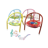 Silla Infantil Metálica Acolchada con Sonido al Sentarse