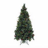 Árbol de Navidad Artificial 2.10 m con Piñas y Bayas (Berris)