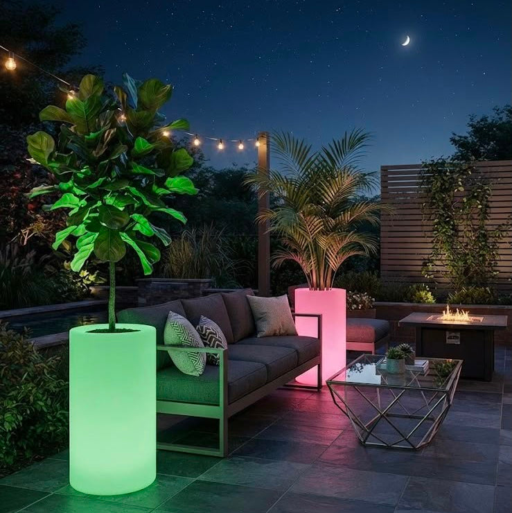 Matera LED Moderna Cilindro 82x41