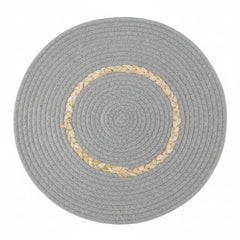 Mantel Individual Con Detalles En Fibra Natural