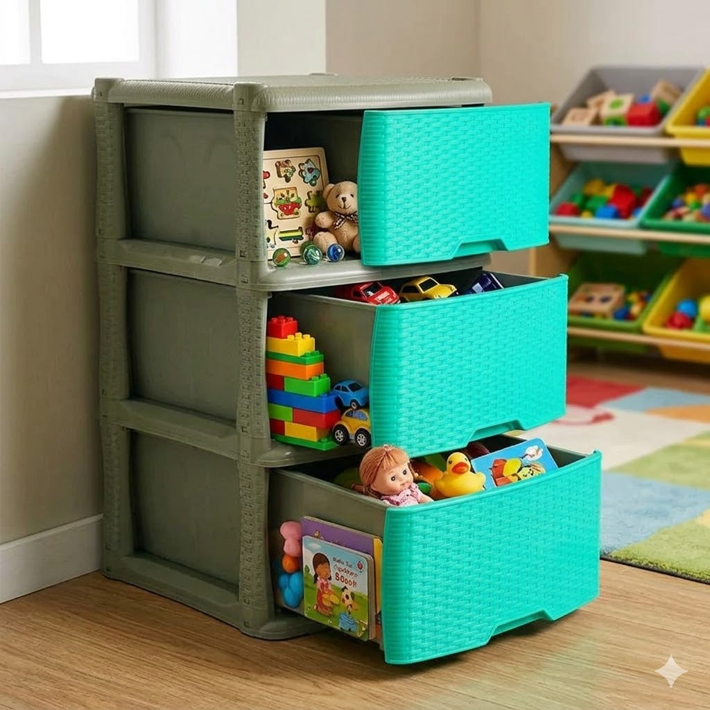 Mueble Organizador Rattan x3