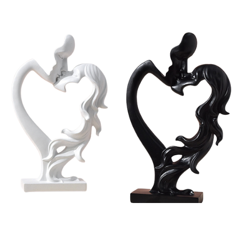 ESCULTURA CORAZONES ENTRELAZADOS