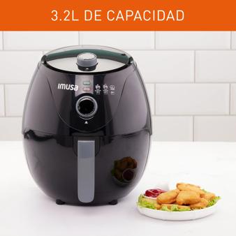 Freidora de aire IMUSA Esencial 3.2L Mecánica Negra