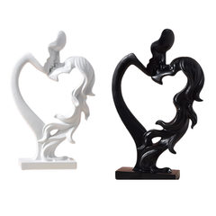 ESCULTURA CORAZONES ENTRELAZADOS