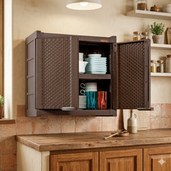 Armario Gabinete Doble Apariencia Rattan / Rimax