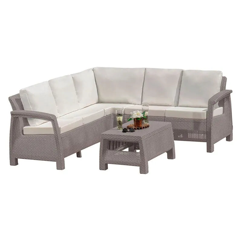 Sala Ferrara Fancy En L Taupe