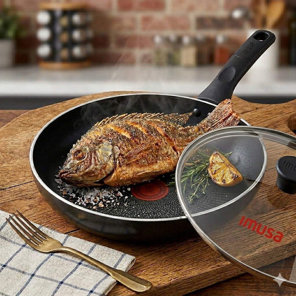 Sartén 26 cm con Tapa Titanium Force / Imusa