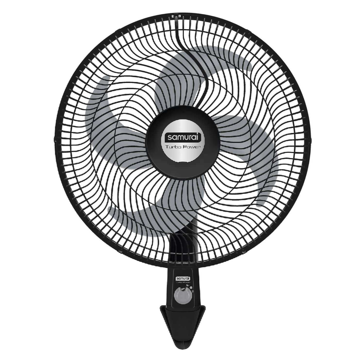 Ventilador Turbo Power Pared Negro Imusa
