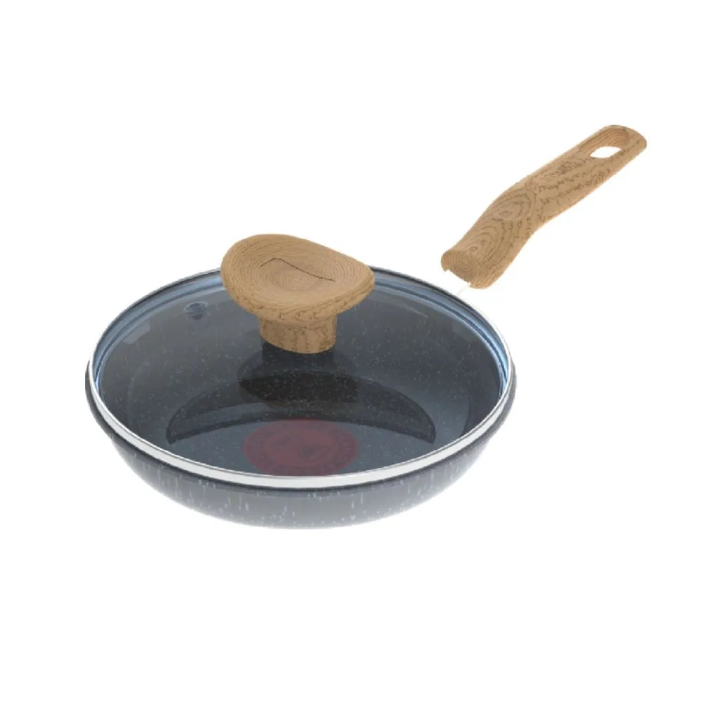 Cacerola Natural Stone 16cm Con Tapa De Vidrio