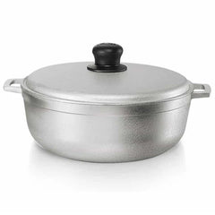 Caldero Aluminio Fundido con Tapa Natural 44 cm / Imusa
