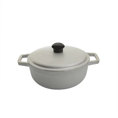 Caldero Aluminio Fundido con Tapa Natural 24 cm / Imusa