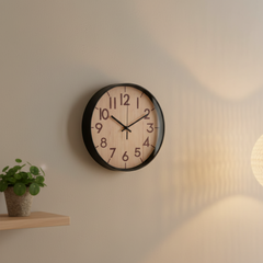 Reloj de Pared Nórdico - Acabado Madera Natural 28CM