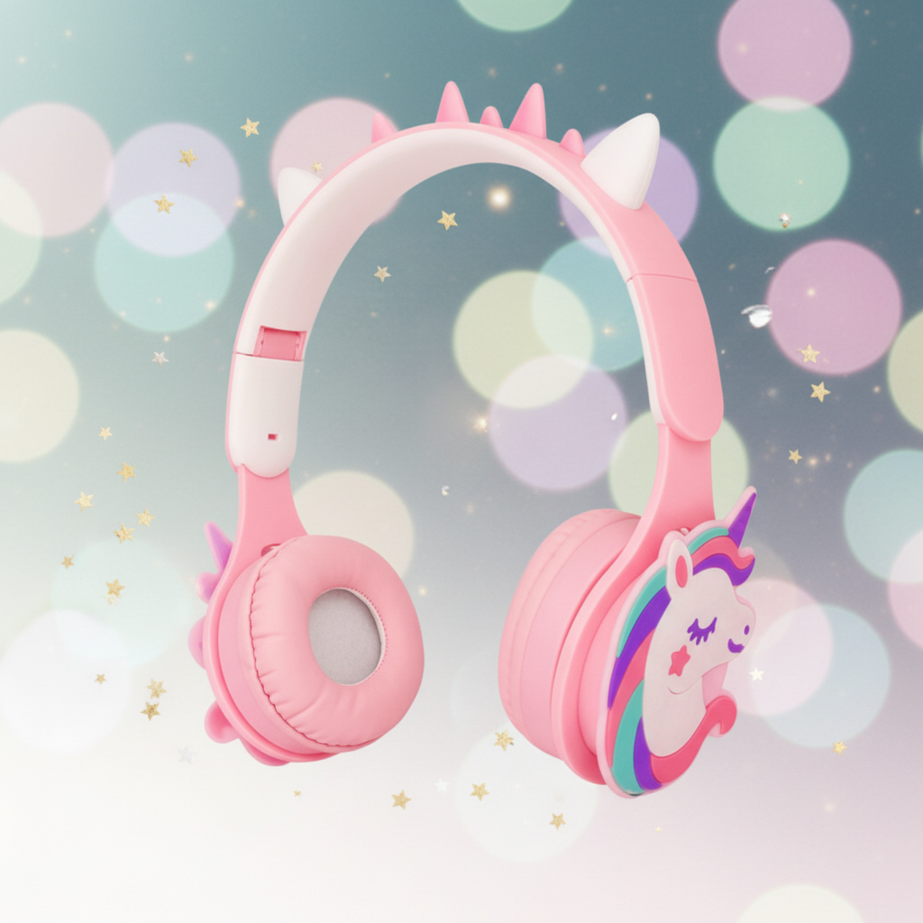 Audífonos Diadema Unicornio - Edición Magic Pink